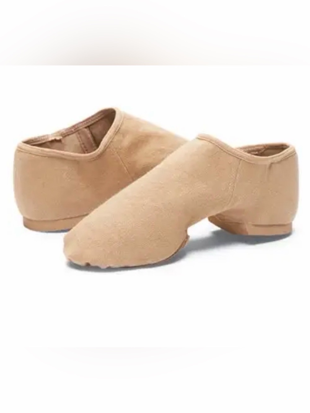 NWT Bloch PhantomTan Nude Split-Sole Canvas jazz shoes Size 4.5 M